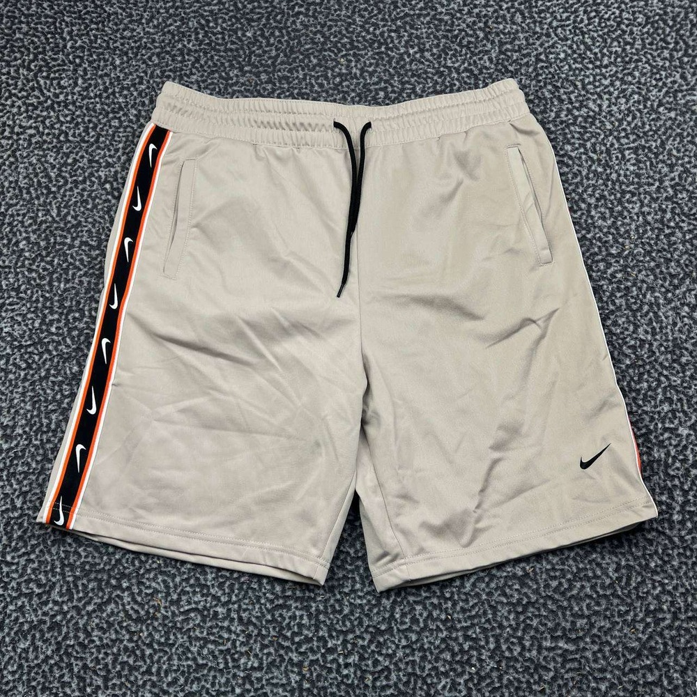 Nike Track Shorts Men XXL Khaki Tan Athletic Gym Casual Sportswear 2XL